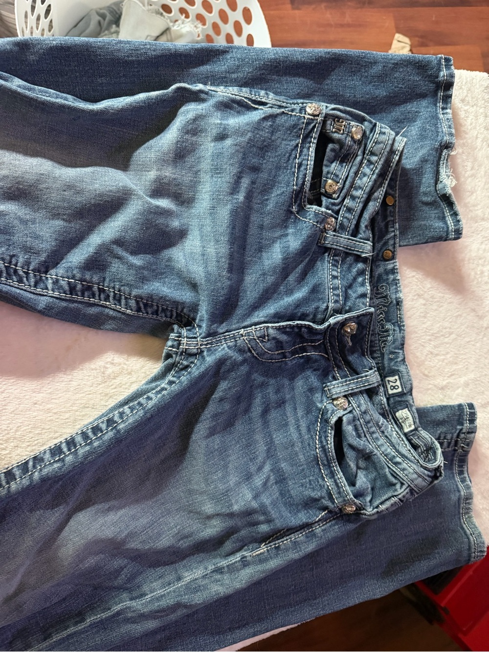 Miss Me Women's Mid Blue Bootcut Jeans